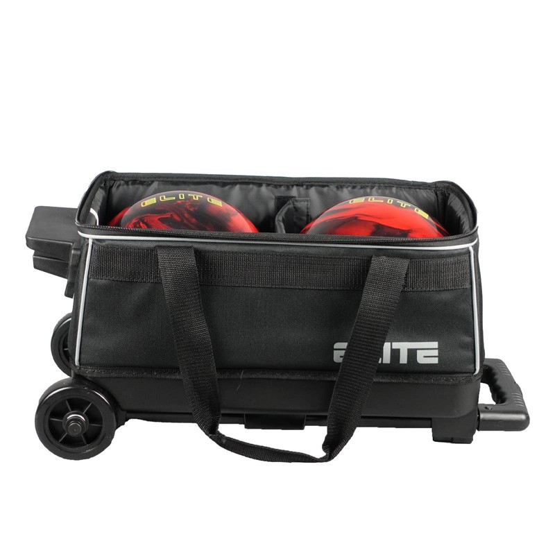 ELITE Basic Bowling Bag Double (2) Ball Roller with Rolling
