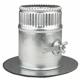 4" Round Take-Off Collar w/Damper,26 ga.