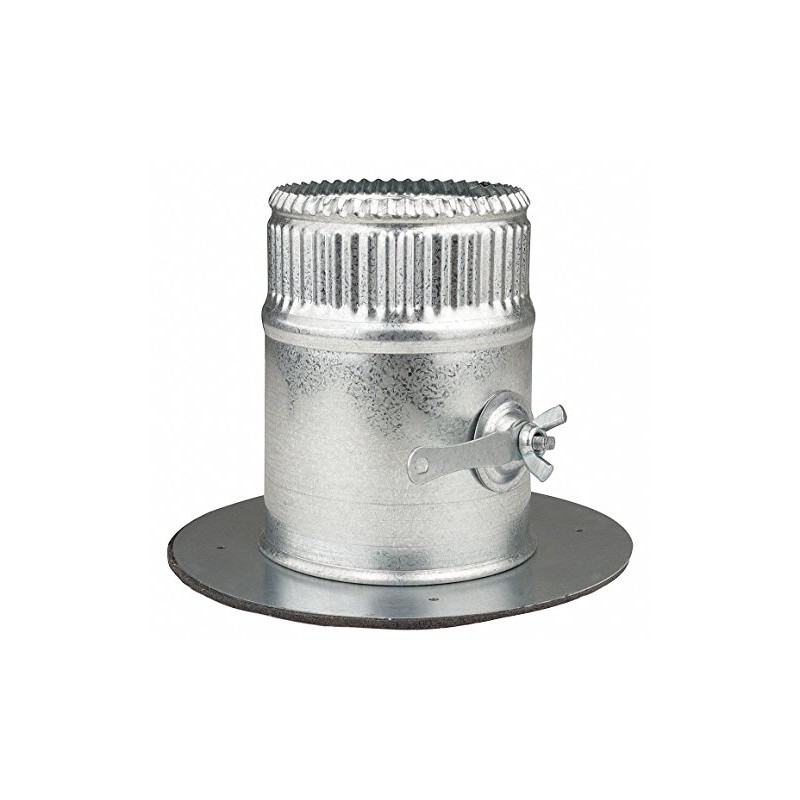 4" Round Take-Off Collar w/Damper,26 ga.