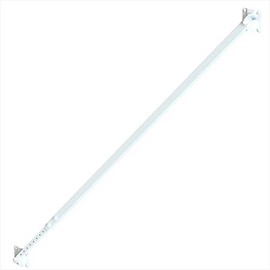 Vinyl Wood Fence Fully Adjustable Telescoping Gate Anti-Sag Brace Kit (White (2 Pack))