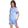 MORFORU Satin Kid Short Pajamas Set 5 Piece Child Silk