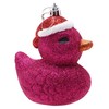 Christmas Concepts® Pack of 2-110mm (4.3") Hot Pink Glittery Festive