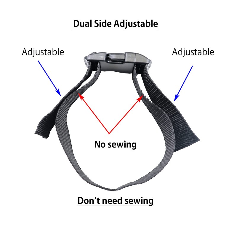 BOSWOAK Side Release Buckles,Heavy Duty Dual Adjustable Plastic Buckle Snaps