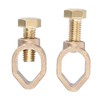 sourcing map Ground Rod Clamp Grounding Clamps 1/2" Wire Connector