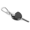 Uncut Blade Key Motorcycle Ignition Starting Carbon Fiber Style Case