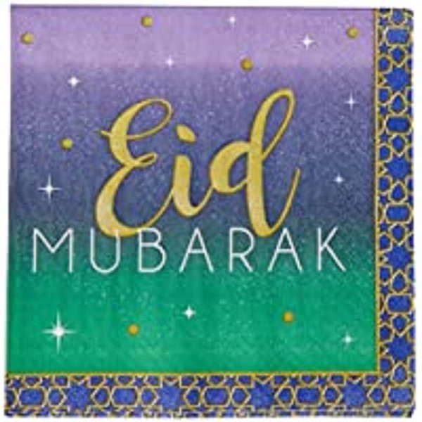 Martha's Goat Eid Mubarak Party Cocktail Napkins - 32 Count