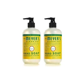 MRS. MEYER'S CLEAN DAY Hand Soap, Made with Essential Oils, Honeysuckle, 12.5 Fl oz (Pack of 2)