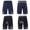 2 In 1 Padded Bike Shorts with Pockets Men Breathable