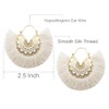 Tassel Hoop Earring Statement Thread Dangle Earrings Stylish Long Fringe