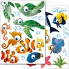 Wandkings Ozean Unterwasserwelt Wandsticker Set, 50 Aufkleber, 3 DIN A4