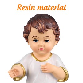 Ciieeo 3pcs Saint Figurine Religious Ornament Exquisite Resin Jesus for Home Office and Church Present for Believers