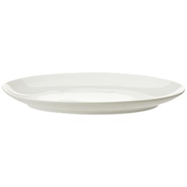 Maxwell & Williams Round Oval Plate, 25 x 16 cm, White Basics/Serving Plate