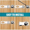 Litensh Hasp Lock Padlock Gate Latch Door Bolt Lock with