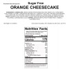 Andy Anand's Gourmet Sugar Free Orange Cheesecake 9" (2 lbs)