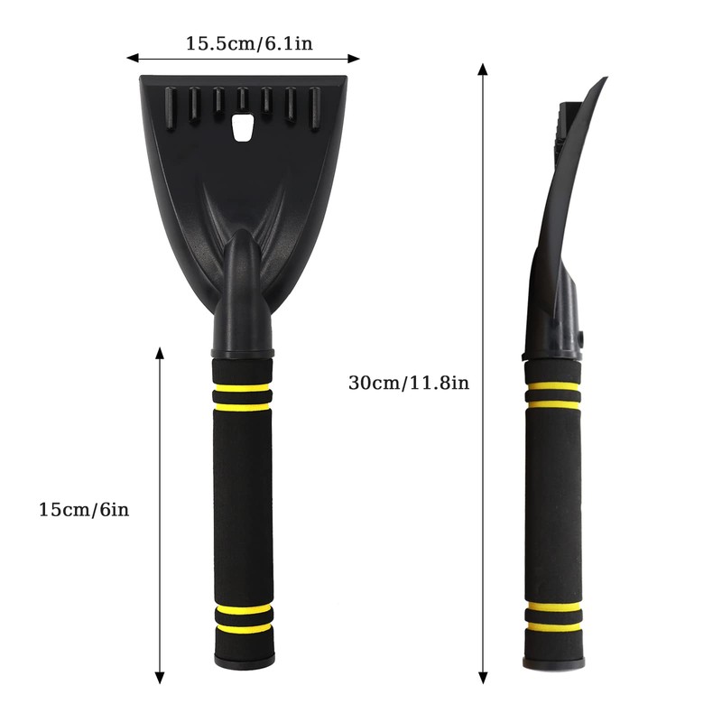 Newthinking Ice Scraper for Car Windscreen, 2 Pack Car Ice