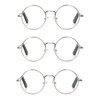 EYE ZOOM 3 Pack Metal Frame Round Reading Glasses with