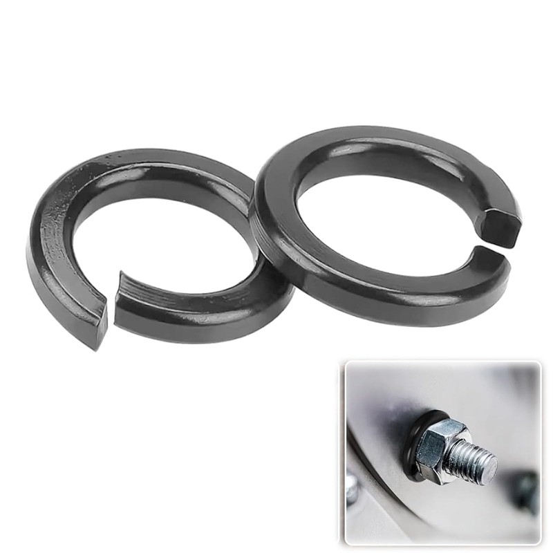 Pack of 60 spring washers M8, black spring washers, washers,