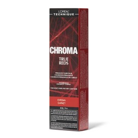 L'OREAL TECHNIQUE L'Oral Technique Chroma True Reds Permanent Hair Color | Red Hair Dye | Long-Lasting Hair Color | For Light, Dark, and Gray Hair | Garnet