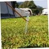 WHAMVOX 4 Pcs Galvanized Carbon Steel Ground Pegs for Camping