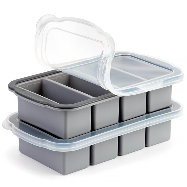 1 Cup Extra Large Silicone Cube Freezing Trays with Silicone