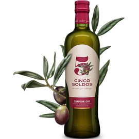 Generic Cinco Soldos - SUPERIOR - Extra Virgin Olive Oil 0.5% acidity - 750ml / 25.36oz Bottle