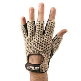 Motorist’s Driving Gloves Retro Lambskin Leather Brown Size L