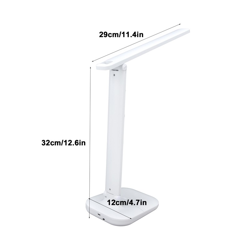 Folding Desk Lamp 3 Light Source USB Internal Battery Rechargeable