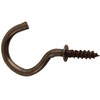7/8 Inches Antique Brass Plated Ceiling Screw Hooks Bronze for