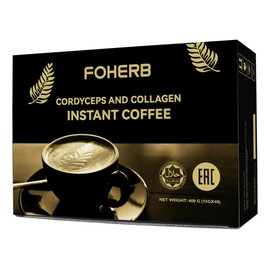 Café Instantáneo Foherb Whieda Cordyceps Peptido Colageno