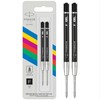 Parker Gel Pen Refill,Fine Tip (0.5mm), Black QUINK Ink, 2