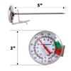 MEASUREMAN Esfera de lectura instantánea de 2 pulgadas, 0 ~