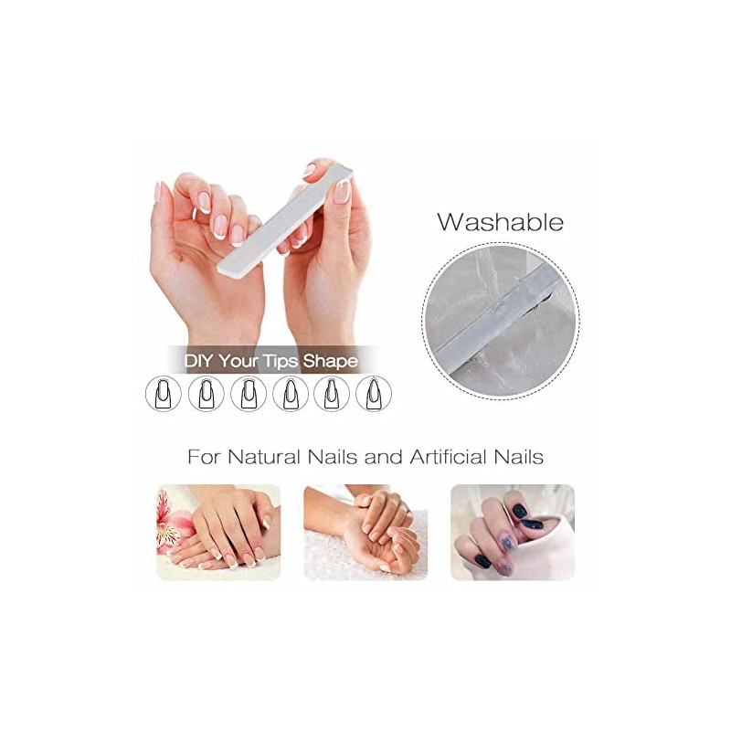 Búakso - Buffers de uñas naturales para uñas artificiales, uñas