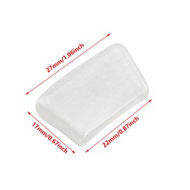 ZZHXSM 12PCS PVC Transparent Rubber Protective Sleeves for Pliers 27x17mm Mosaic Tile Pliers Sleeve Keychain Pliers Replaceable Cutting Pliers Rubber Tips for Glass Running Pliers