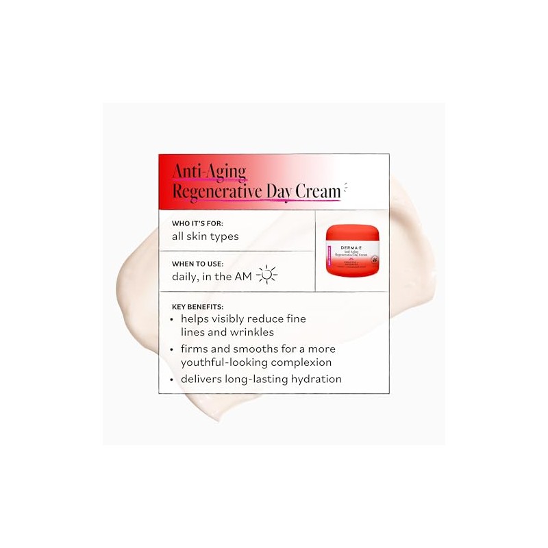 DERMA-E Anti-Aging Regenerative Day Cream Unisex 2 oz