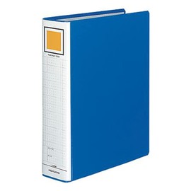 コクヨ ファイル パイプ式ファイル A4 2穴 600枚収容 青 フ-E660B