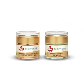 Dúo Baba de Caracol, crema de día FPS 50+ y crema de noche