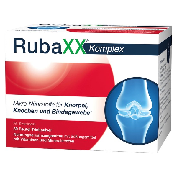 RubaXX® Complex - Micro Nutrient Complex with Collagen, Glucosamine, Chondroitin and Hyaluronic Acid as well as Vitamins and Minerals - 30 Bags - Quality Product