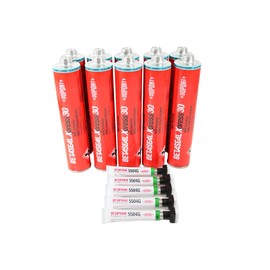 Betaseal Xpress 30 Advanced-Cure Auto Glass Urethane, Adhesive Sealant 10 Tubes (Case Pack with 5 Single Application Primer)