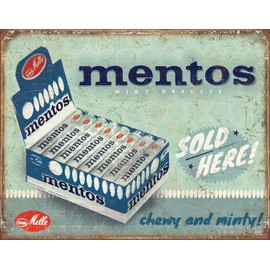 Desperate Enterprises Metal Sign - Mentos