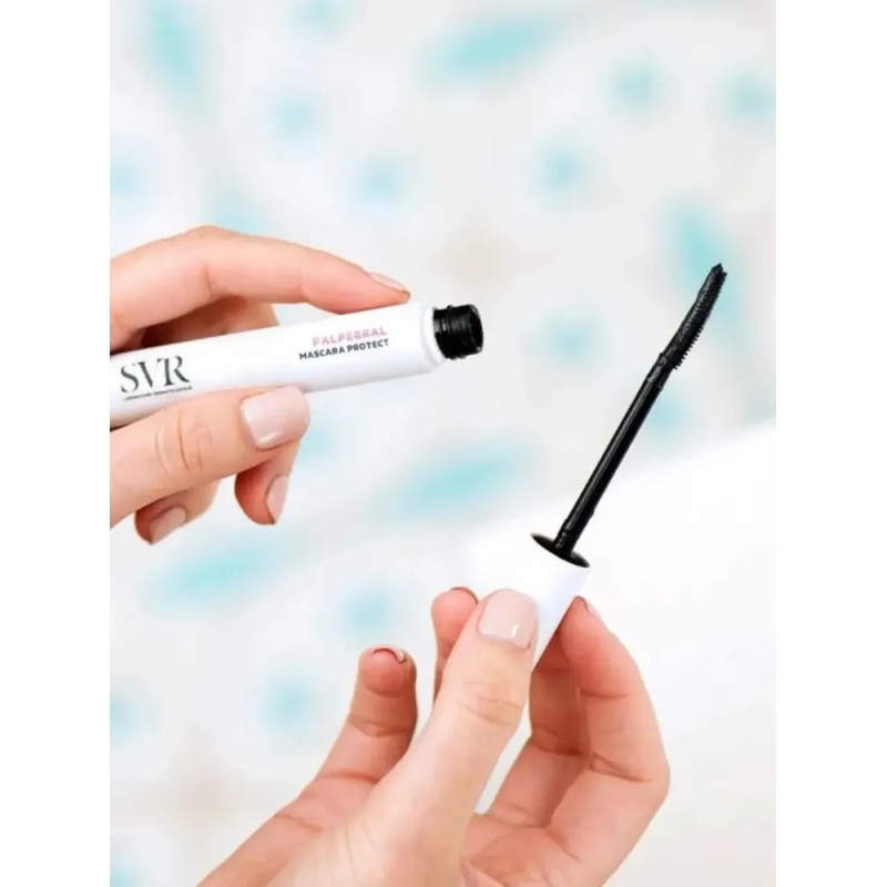 Máscara De Pestañas Palpebral Topialyse Ojos Sensibles Svr Color Negro