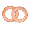 10Pcs M12 Copper Oil Drain Plug Washer Flat Sealing Gasket