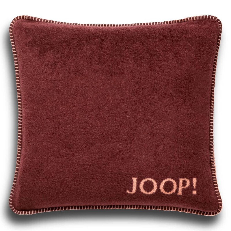 Joop! 758965 Cushion Cover Plain Double-Sided Bordeaux Orange Cotton Polyacrylic