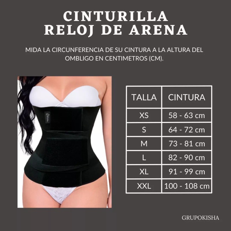 Kisha Faja Moldeadora Reductiva Para Gym Talle Largo 30cm