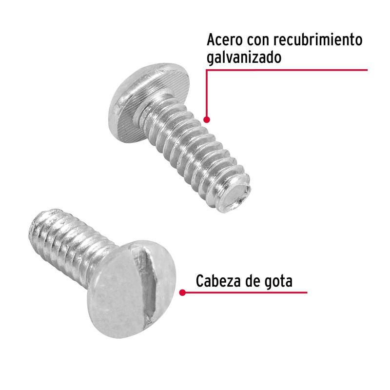 Fiero TORE-3/16X1/2, Tornillo tipo estufa de 3/16" x 1/2"