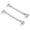 2pcs Jaw and Jaw Turnbuckle Stainless Steel Turnbuckle Rigging Screw