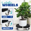 Idzo Heavy Duty Trolley Planter Caddy with Wheels 440lbs Capacity,