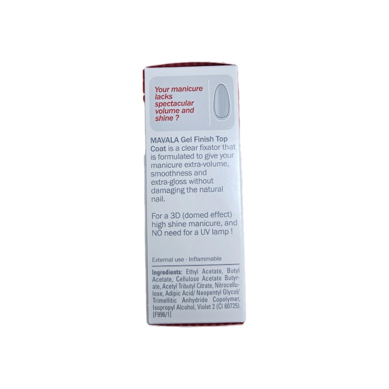 Mavala Gel Finish Top Coat 0.3 fl. oz.