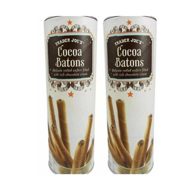 Trader Joe's 2 Packs Trader Joe's Cocoa Baton Wafer Cookies