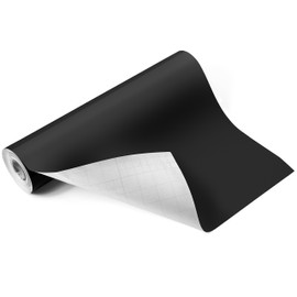 EZ Craft USA Adhesive Glossy Black Vinyl Roll – Huge Glossy Adhesive Permanent Black Vinyl Rolls – 12”x40FT Black Vinyl Sheets Works with Cricut and Other Cutters