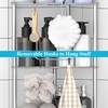 HuggieGems 3 Tier Floor Standing Corner Shower Caddy Organizer Shelf